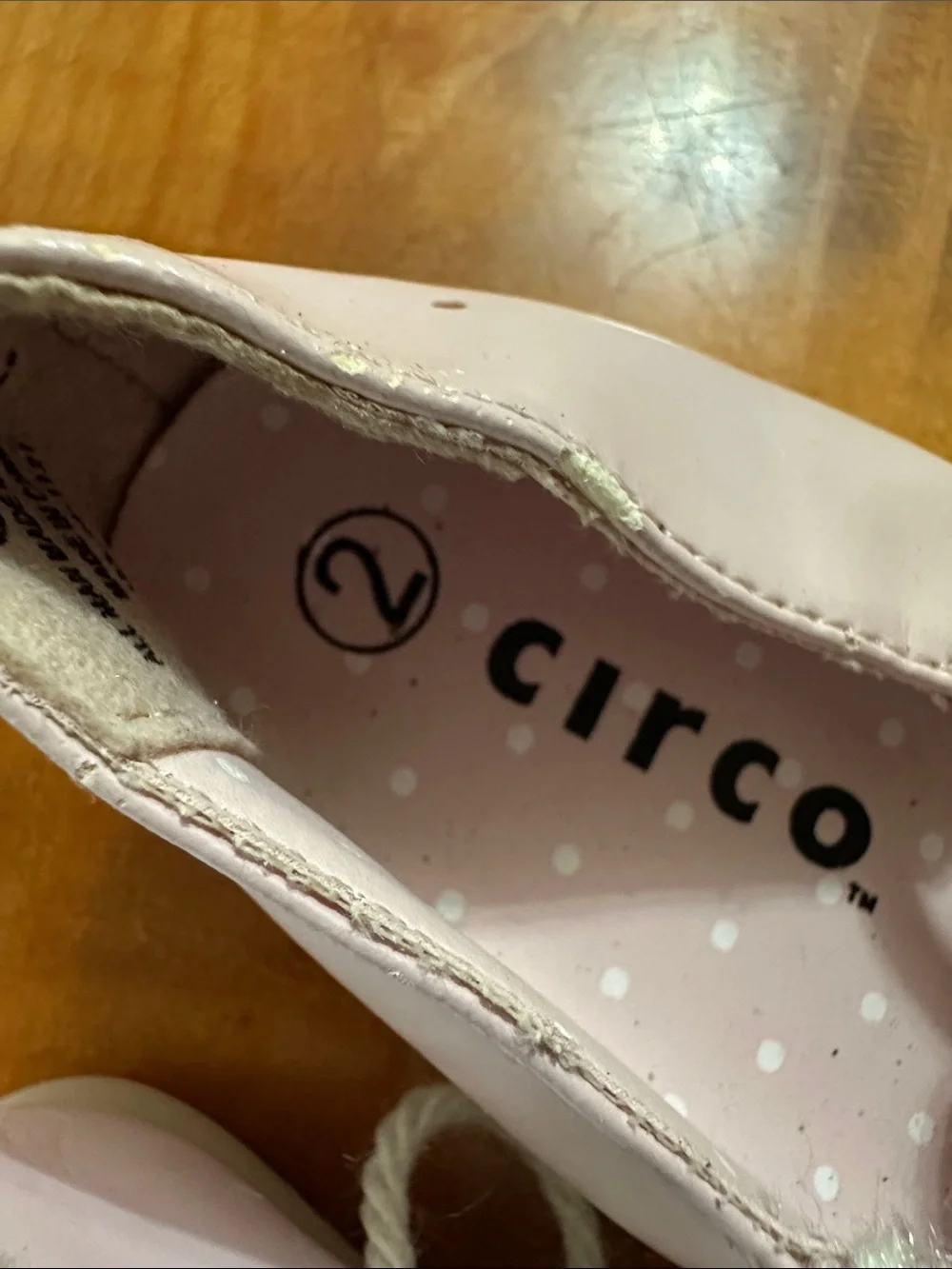 Circo Pale Pink Girl's Flower Strap Ballet Flats